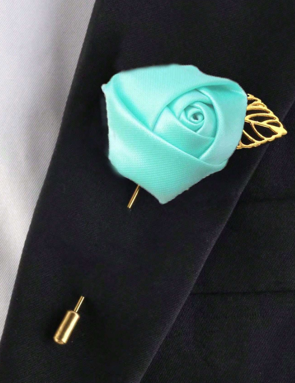 Groomsmen Wedding Boutonniere Light Green