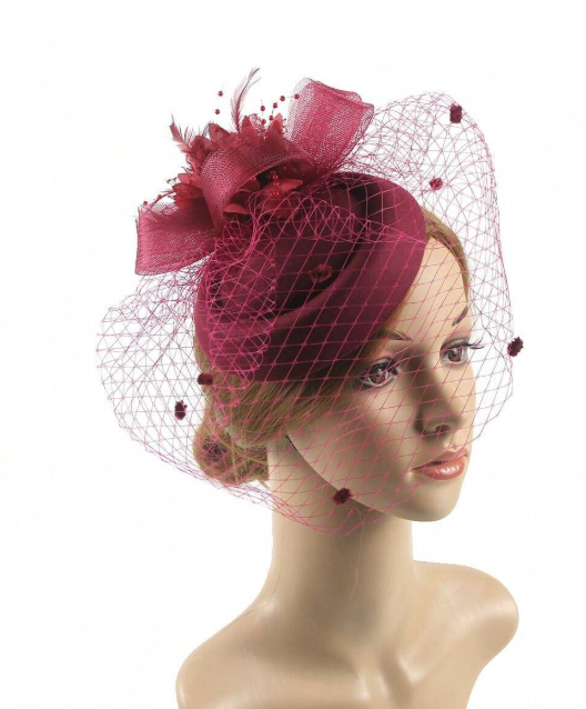 20s 50s Hat Pillbox Fascinator