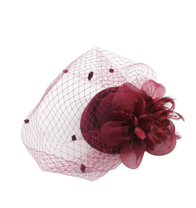 20s 50s Hat Pillbox Fascinator