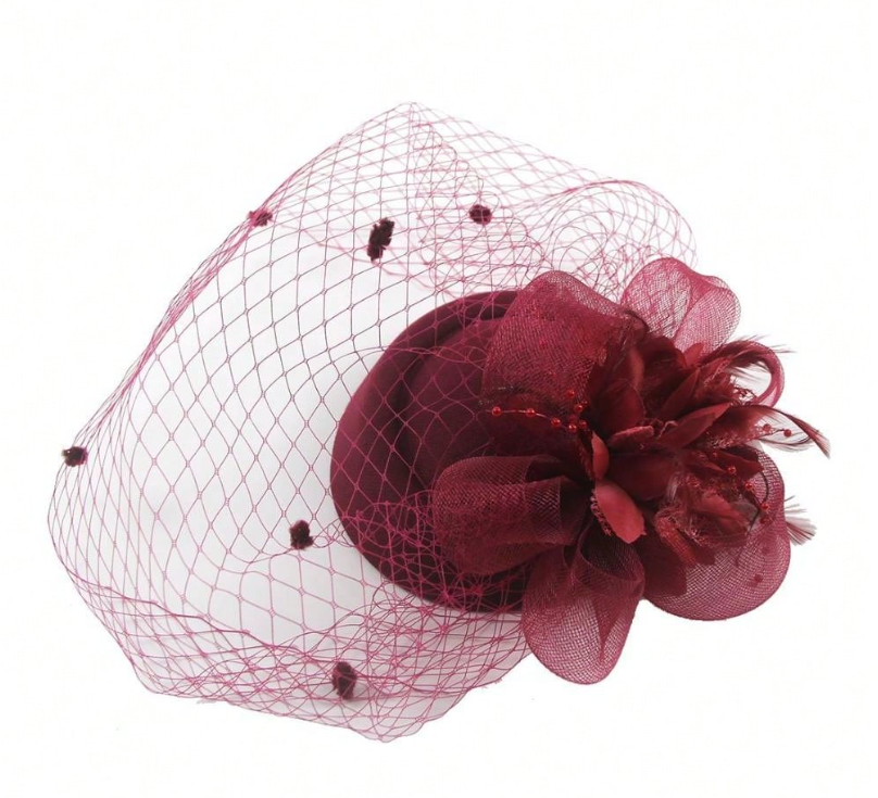 20s 50s Hat Pillbox Fascinator