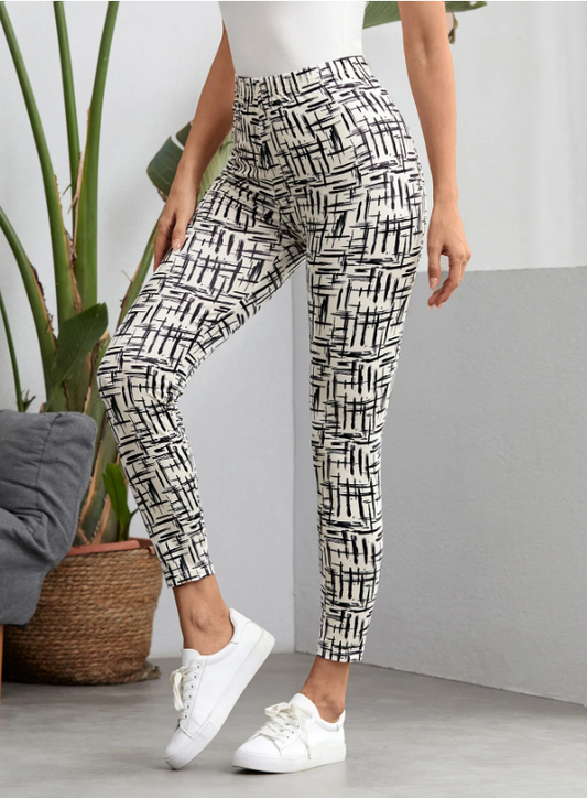 EMERY ROSE Allover Print Crop Leggings