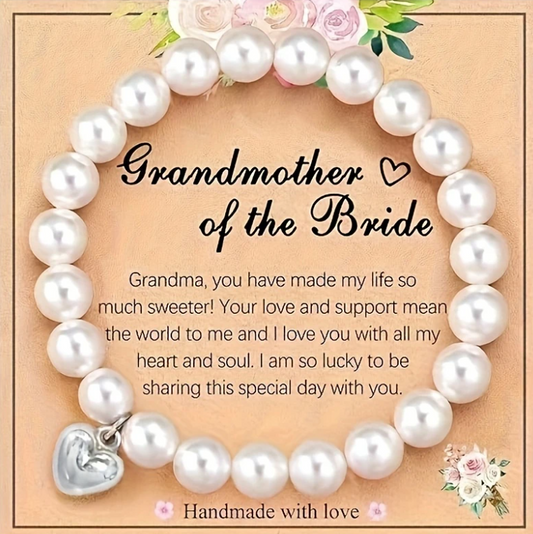 Granny of the Bride Bracelet With Blessing Card