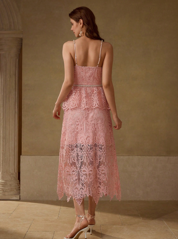 Classy Lace Evening Dress
