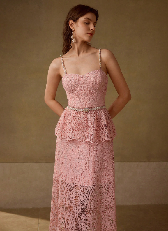 Classy Lace Evening Dress