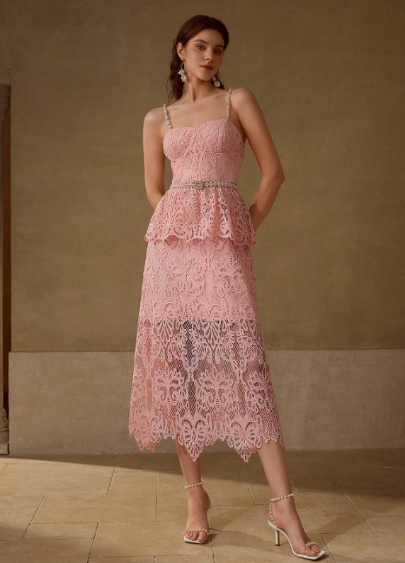 Classy Lace Evening Dress