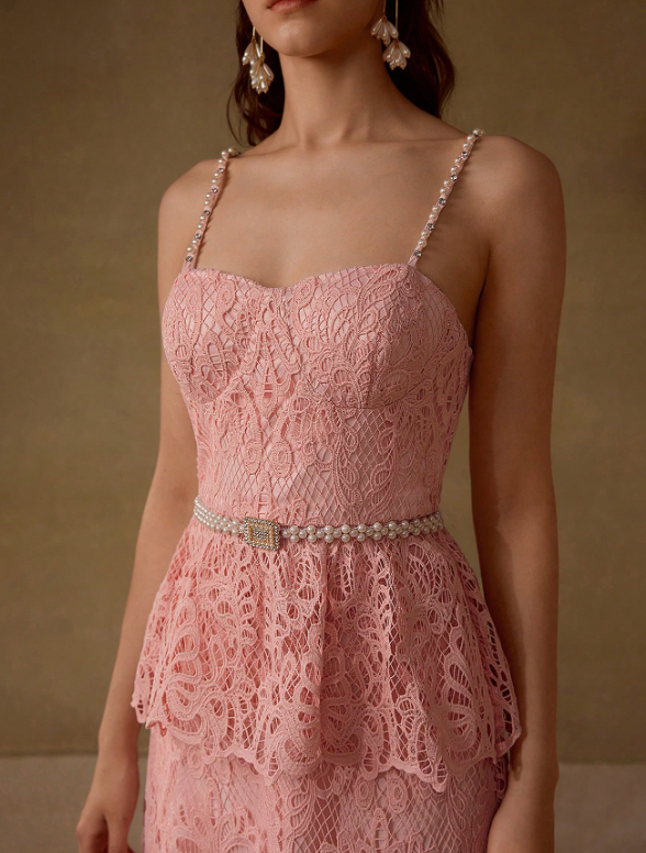 Classy Lace Evening Dress