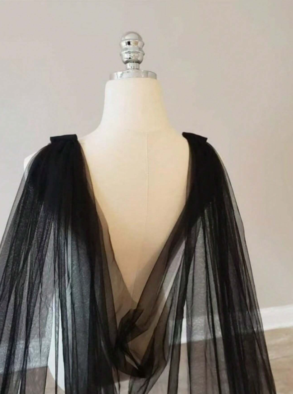 European Style Lace Long Train Bridal Shawl