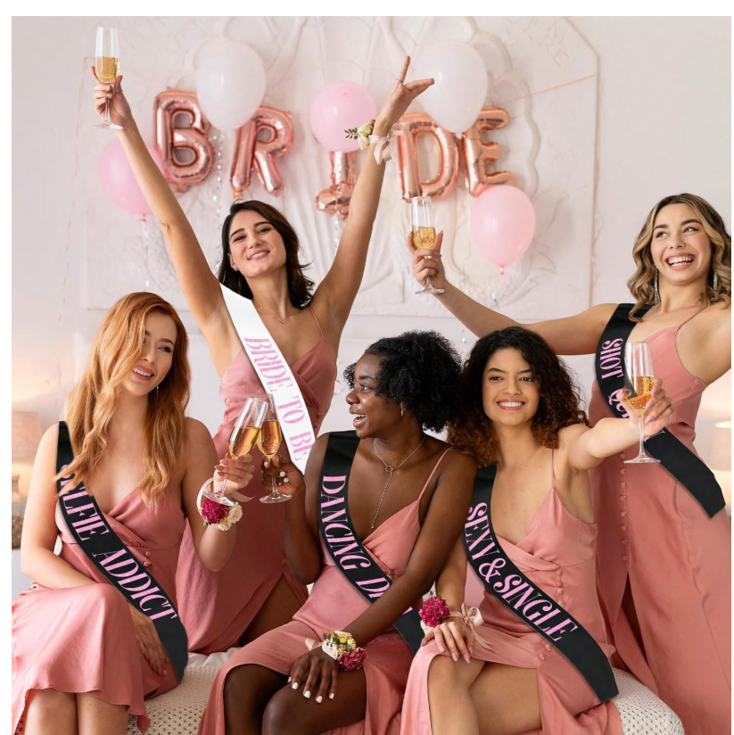 12pc Set - Bachelorette Party Sash