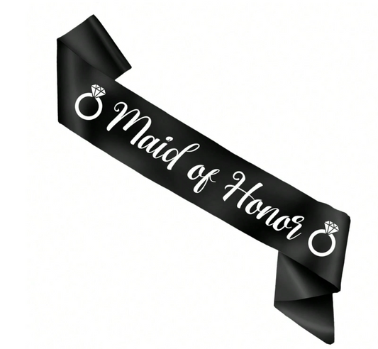 Maid of Honor Graphic Sash