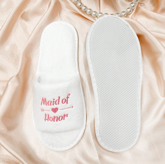 Maid of Honor Disposable Slippers