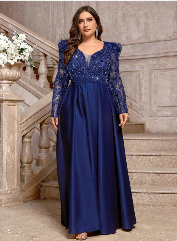 Embroidered Sequins & Rhinestones Mixed Dresses