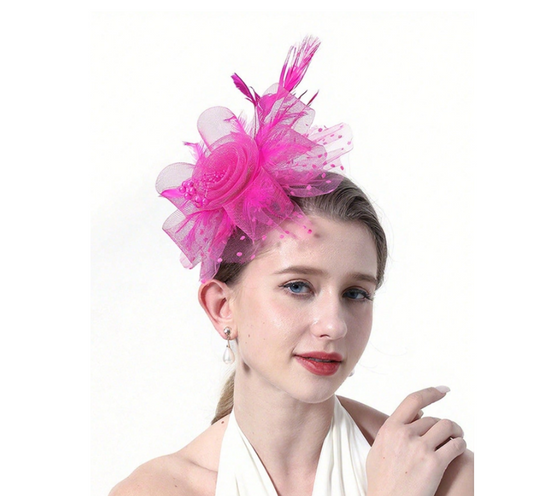 Hot Pink Fascinator