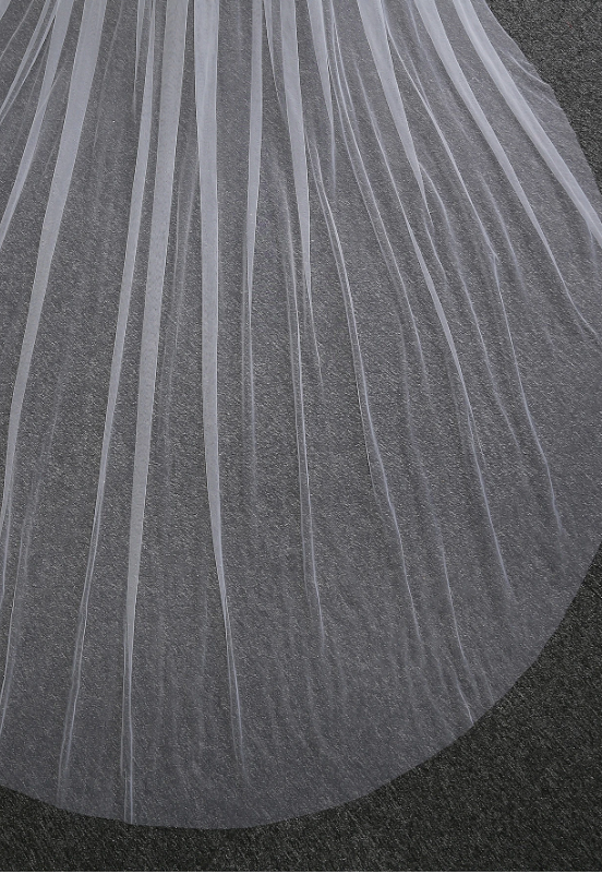 300 x 150 Solid Bridal Veil Minimalist Beige