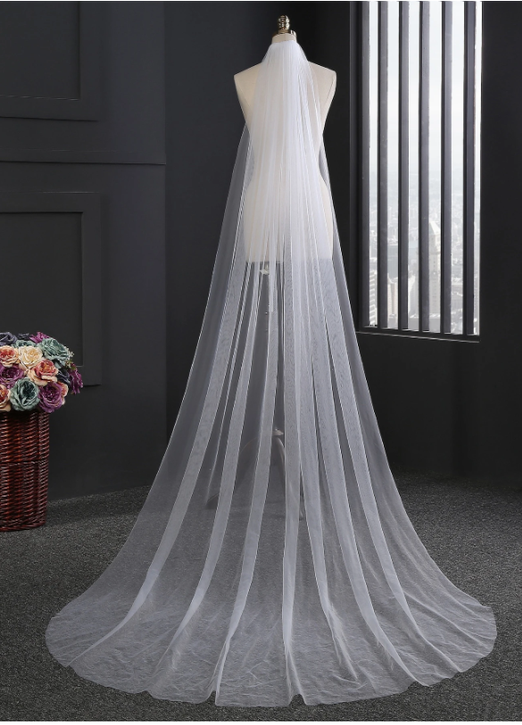 300 x 150 Solid Bridal Veil Minimalist Beige