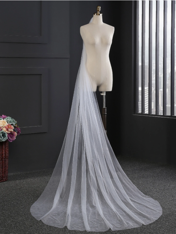 300 x 150 Solid Bridal Veil Minimalist Beige