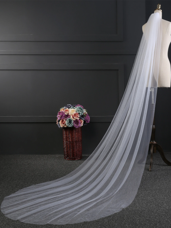 300 x 150 Solid Bridal Veil Minimalist Beige
