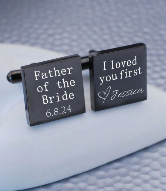 Father of The Bride Cufflinks Set Wedding Gift