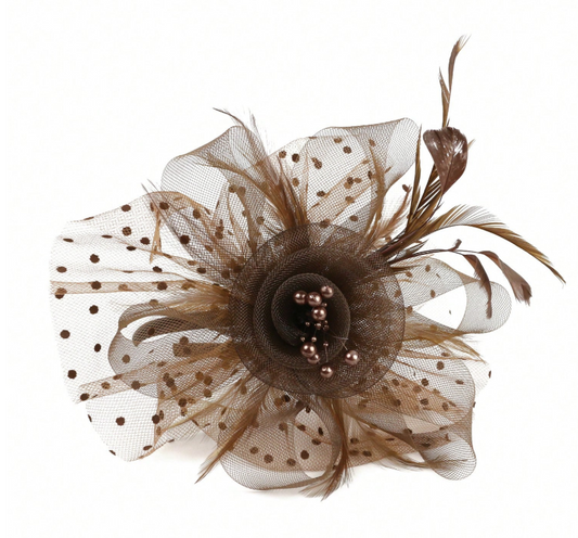 Brown Colour Fascinator