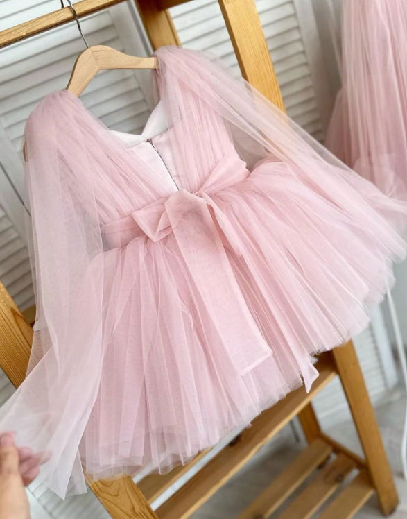 Sleeveless Mesh Elegant Party Dress pink