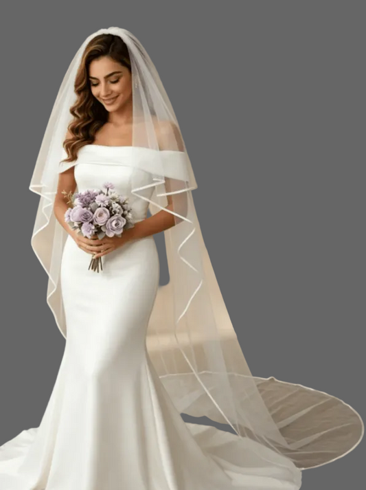 Piping Trim Bridal Veil