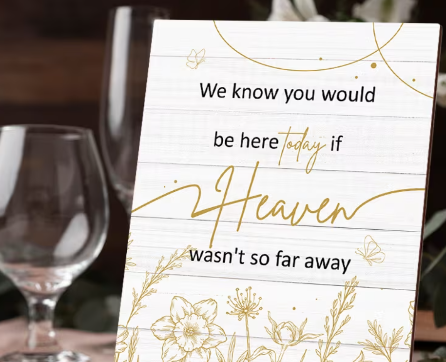 In Loving Memory Wedding Sign