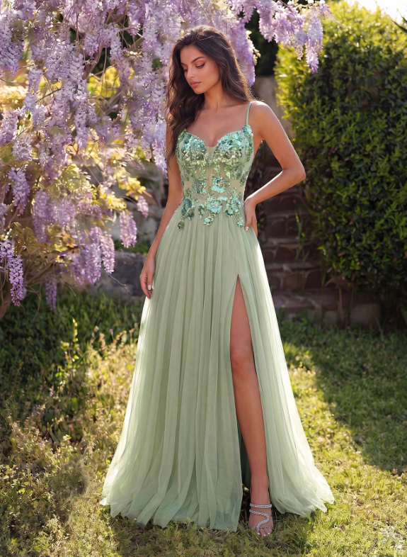 Elegant Spaghetti Strap Sequin Dress