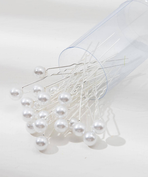 20pcs Hair Pins With Faux Pearls