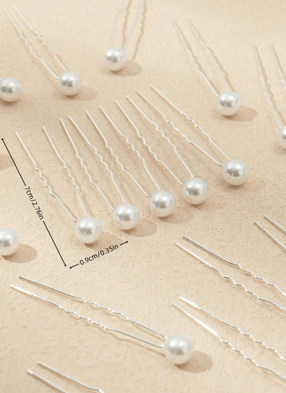 20pcs Hair Pins With Faux Pearls