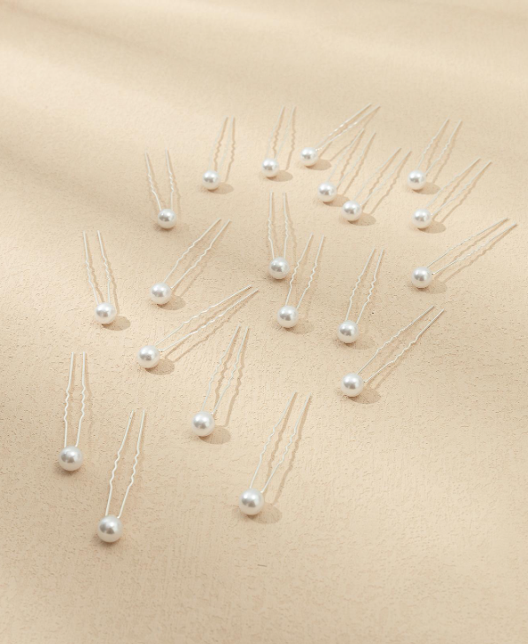 20pcs Hair Pins With Faux Pearls