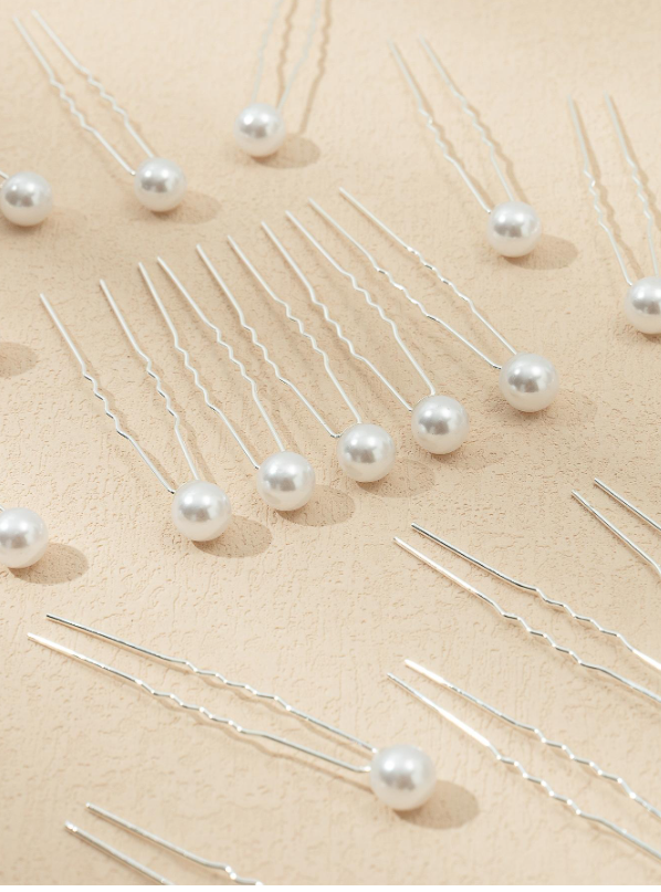 20pcs Hair Pins With Faux Pearls