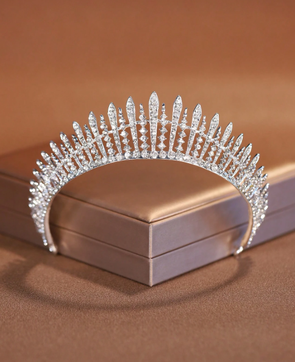 Alloy Crown With Rhinestones