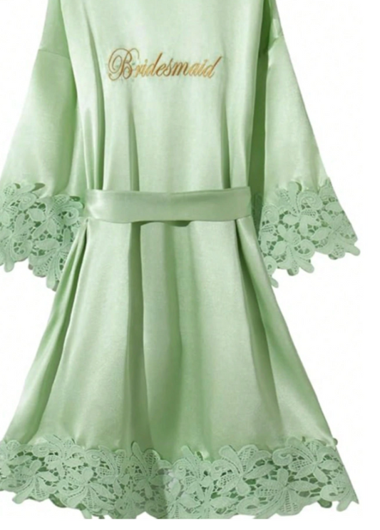 Bridesmaids Robe Green
