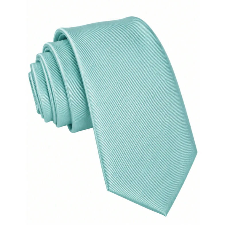 Groomsmen Solid Color Wedding Tie Light Blue 8cm