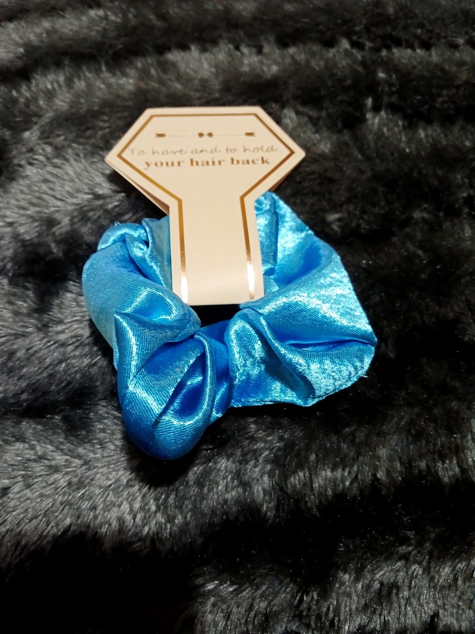 Sapphire Blue Scrunchies for your bridal girls