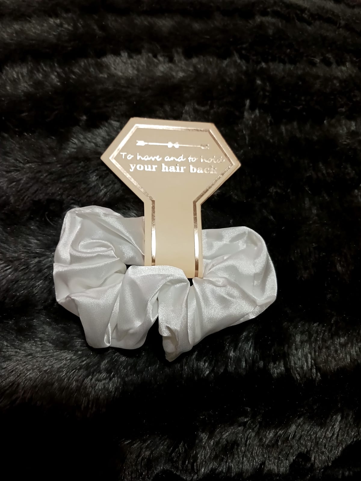 White Scrunchie for Bridal gifting