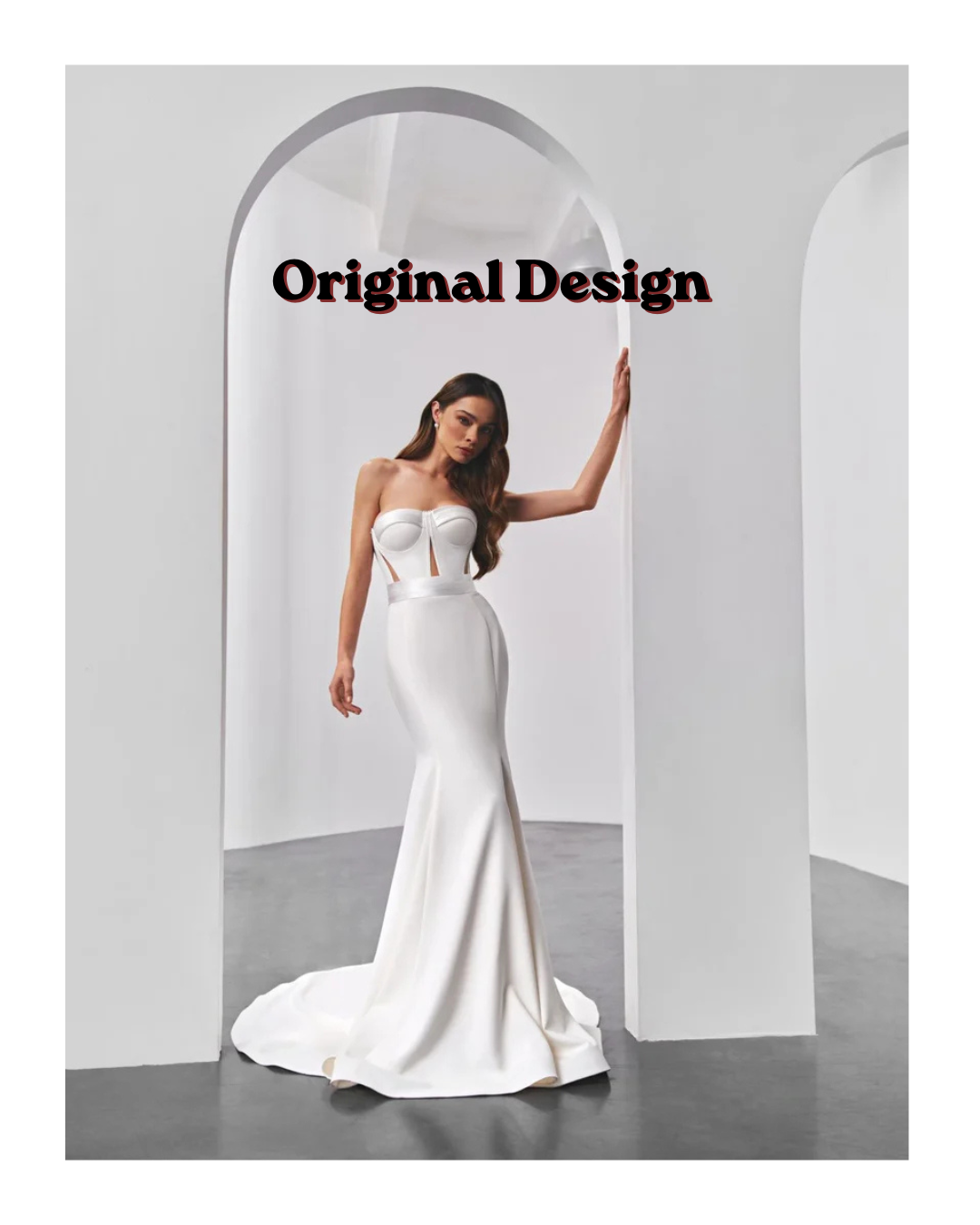 Tender Glow | Customised Pearl Beaded Pollardi Gown with Detachable Bow & Train