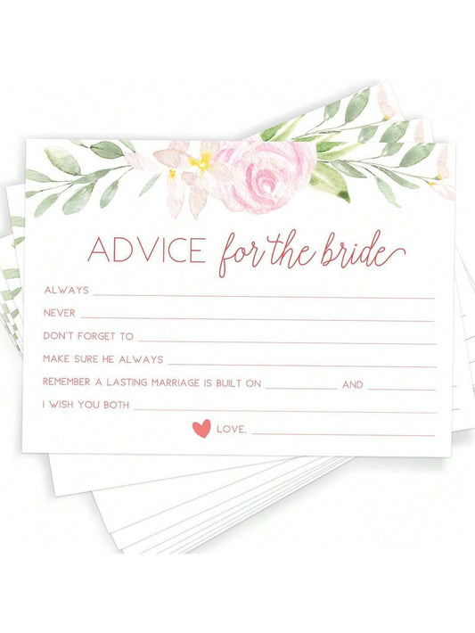 10pc Advice Cards For The Bride