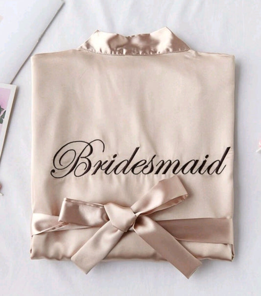 Bridesmaids Robe Champagne