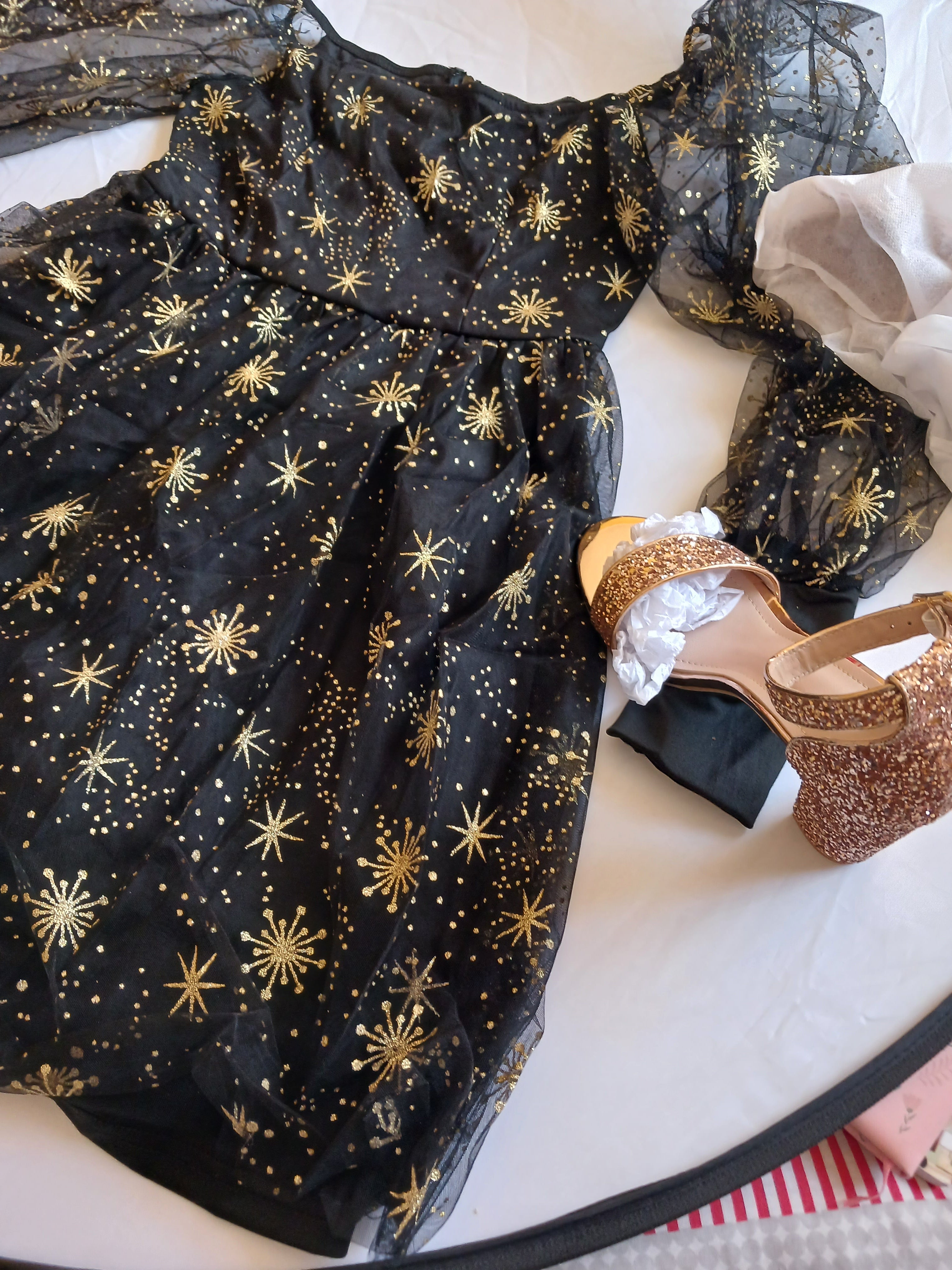 Galaxy clearance mesh dress