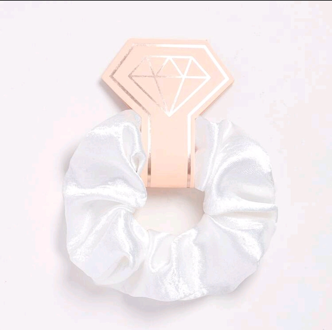 12pcs/set Satin Hair Scrunchies Pink