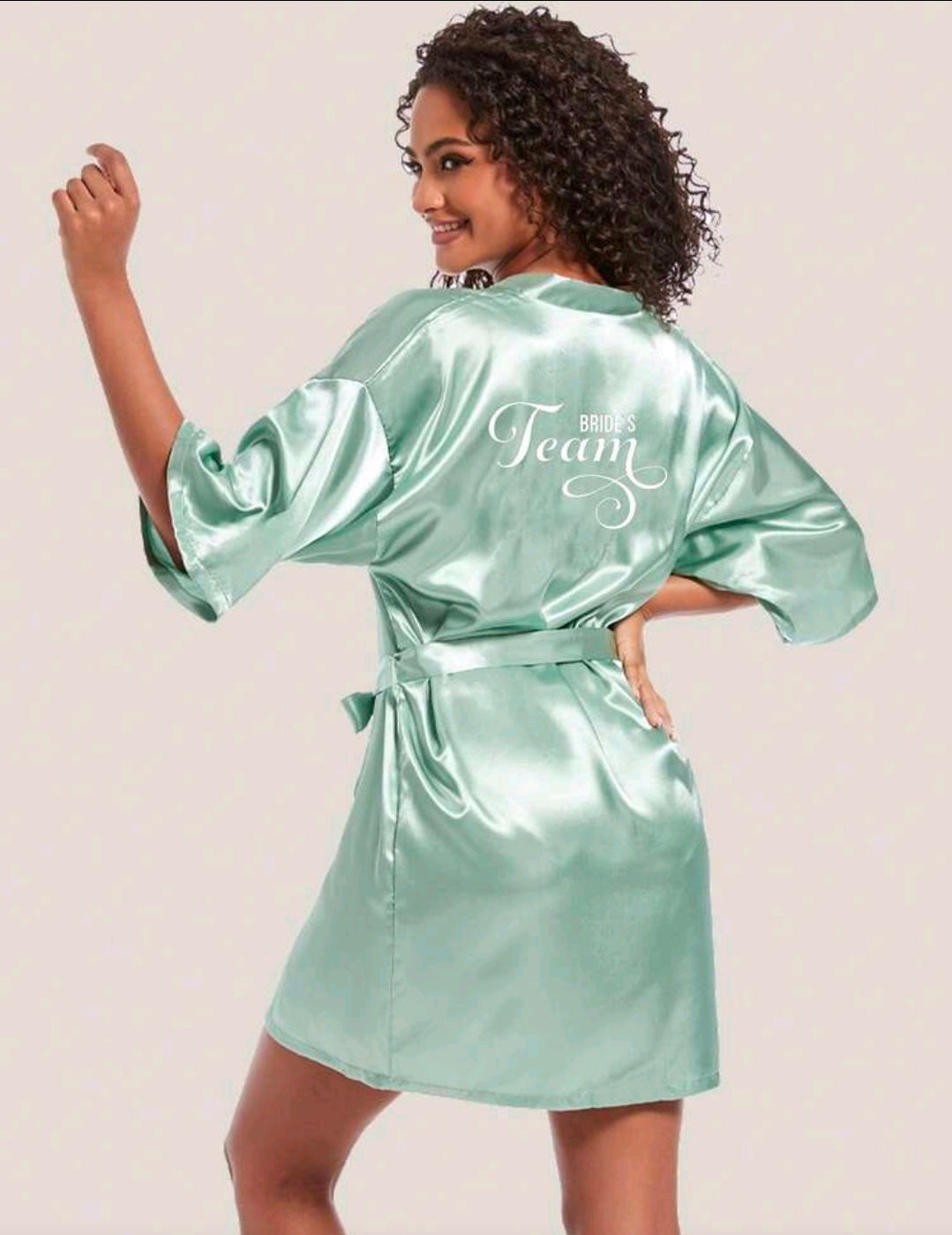 Brides Team Robe Green