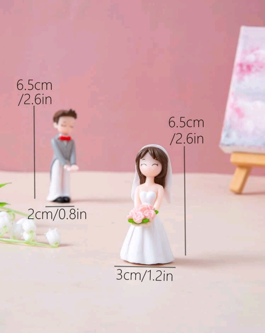 2pcs Figure Design Decoration Craft