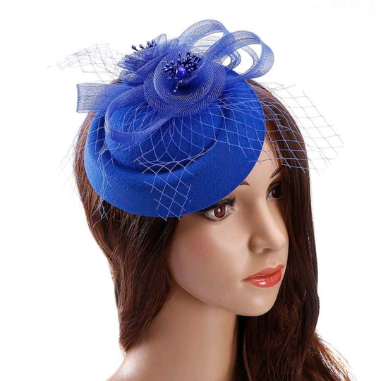 Tea Party Fascinator Sapphire Blue