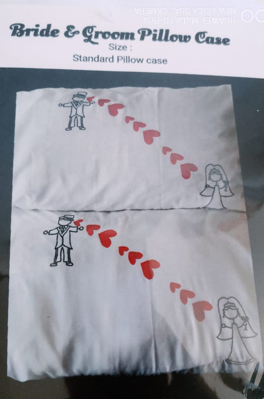 2Pc Pillowcase Set Wedding Gift