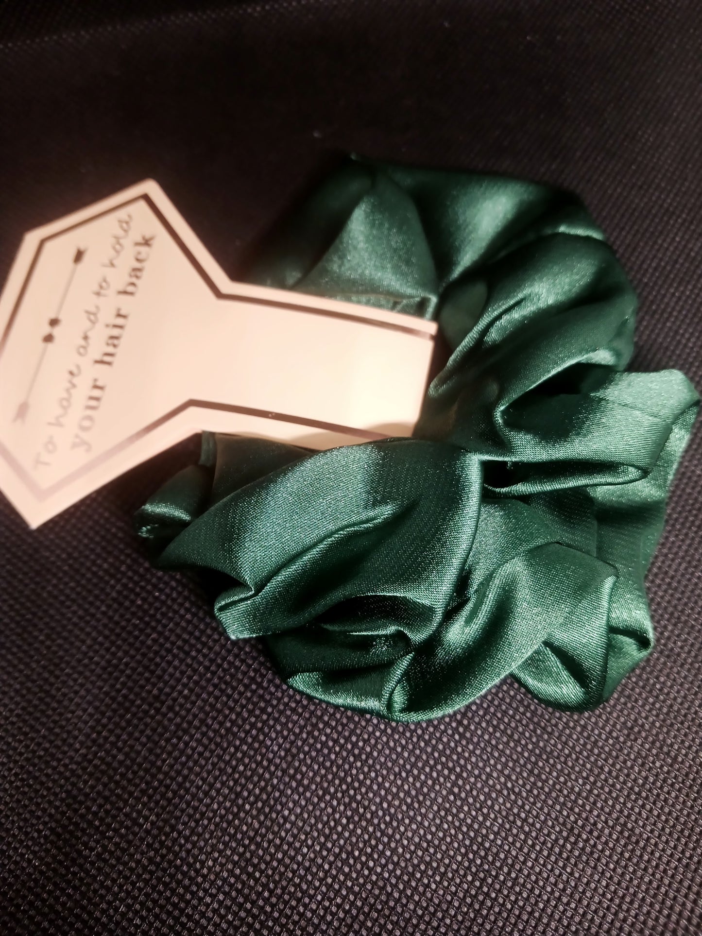 Dark Green Bridesmaid Scrunchie