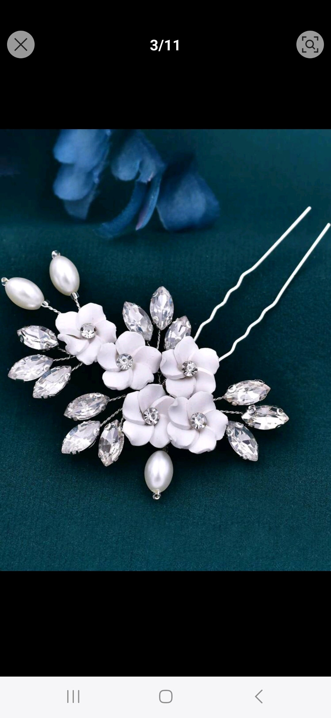 Handmade Pearl Bridal Hair Comb