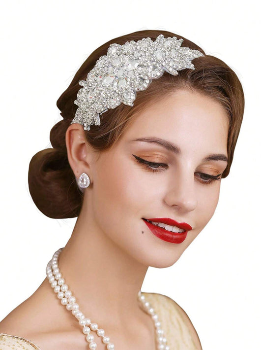 1920s Flapper Crystal Headpiece