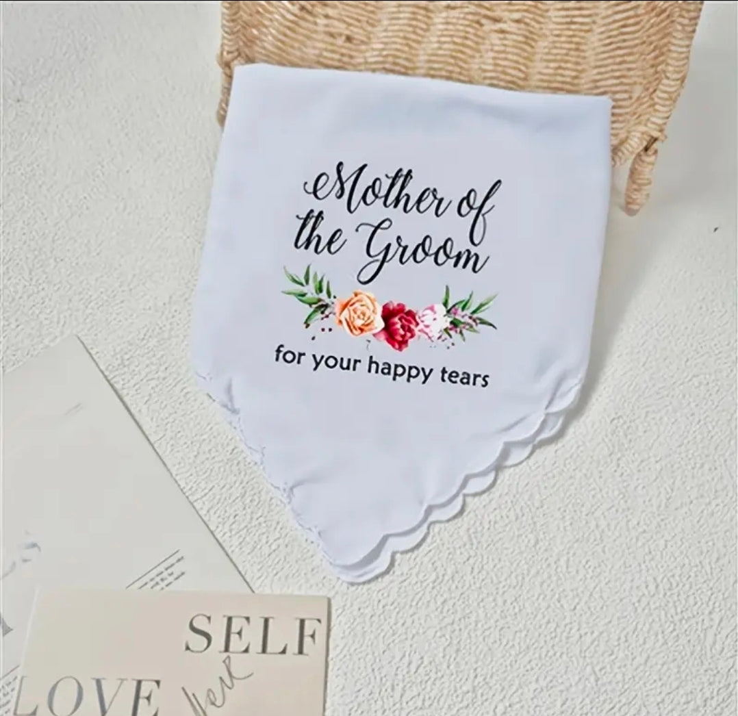 Mother Of The Groom Floral Handkerchief