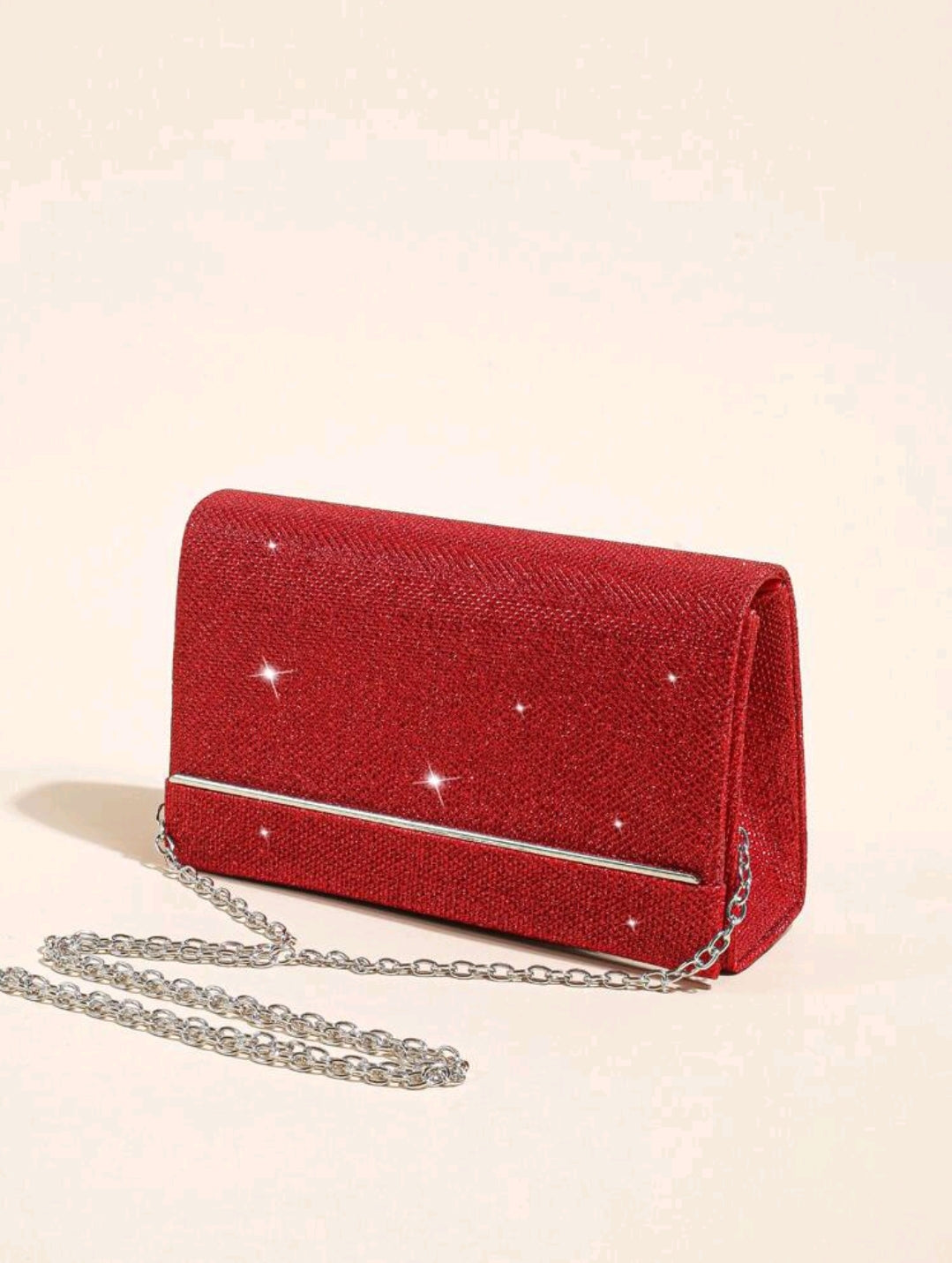Luxury Evening Clutch Bag Red