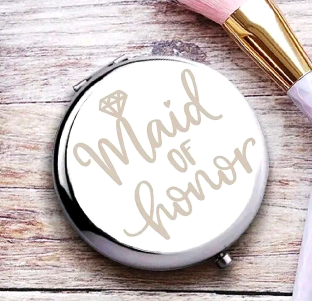 1pc Maid of Honor Makeup Mirror